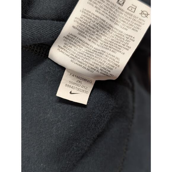 Nike Tech Essentials Full Zip Hoodie Jacket Size XXL 2XL Black *Distressed - Picture 6 of 11